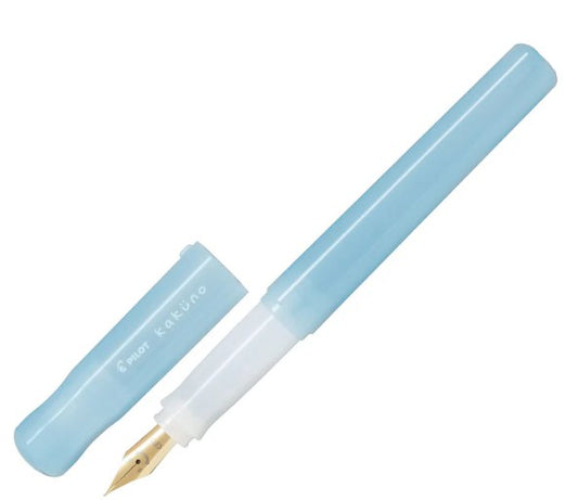Pilot Kakuno Madoromi Medium Fountain Pen Light Blue