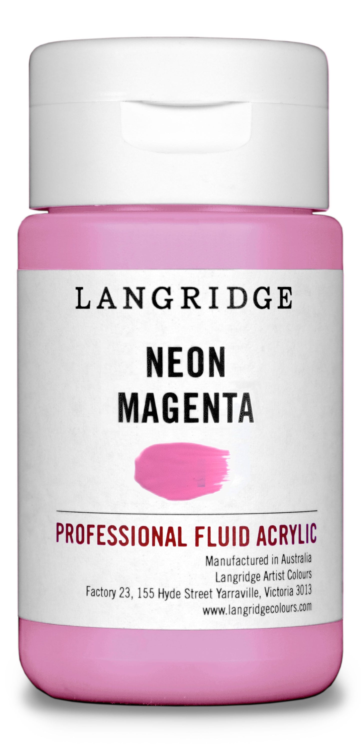 Langridge Fluid Acrylic 125ml Series 3 Neon Magenta