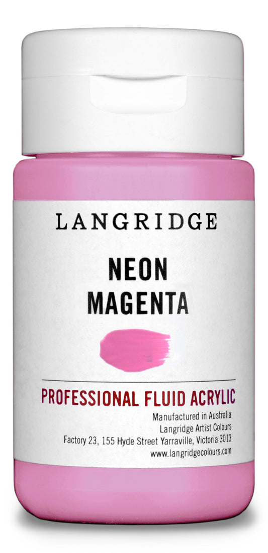 Langridge Fluid Acrylic 125ml Series 3 Neon Magenta
