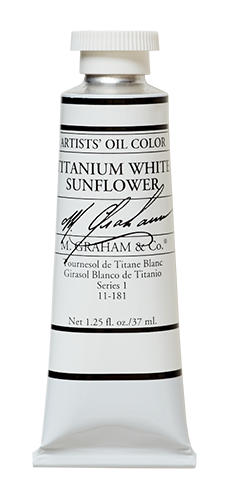 M Graham Oil 37ml Titanium White Sunflower