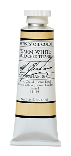 M Graham Oil 37ml Series 1 Warm White (Unbleached Titanium)  (Online Only)