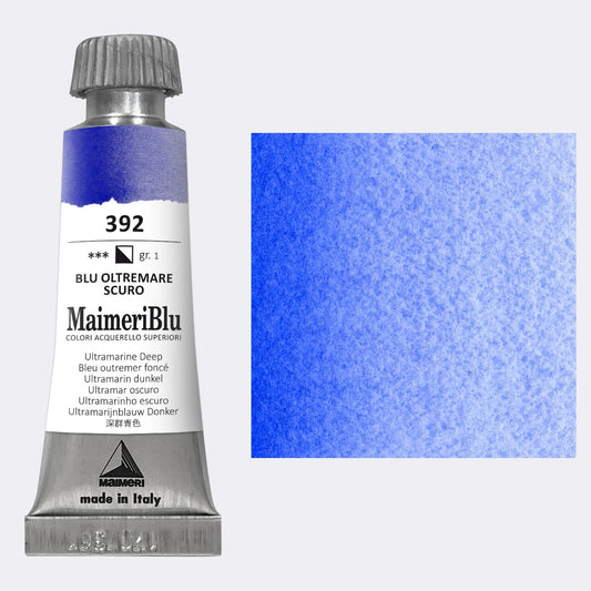 Maimeri Blu Watercolour 12ml Series 1 Ultramarine Deep 392
