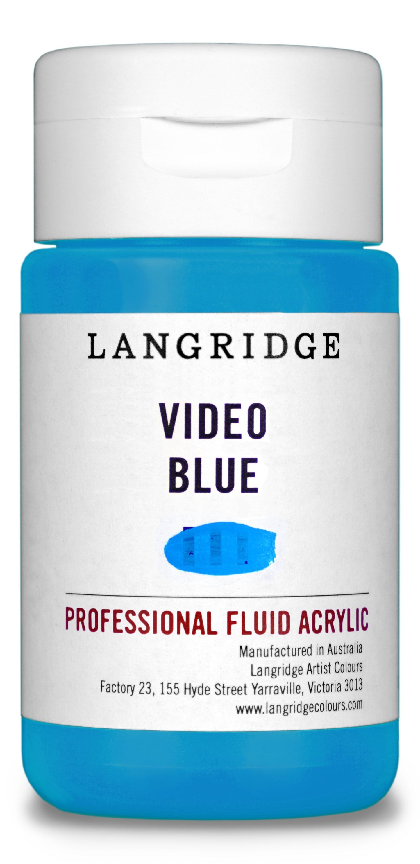 Langridge Fluid Acrylic 125ml Series 2 Video Blue