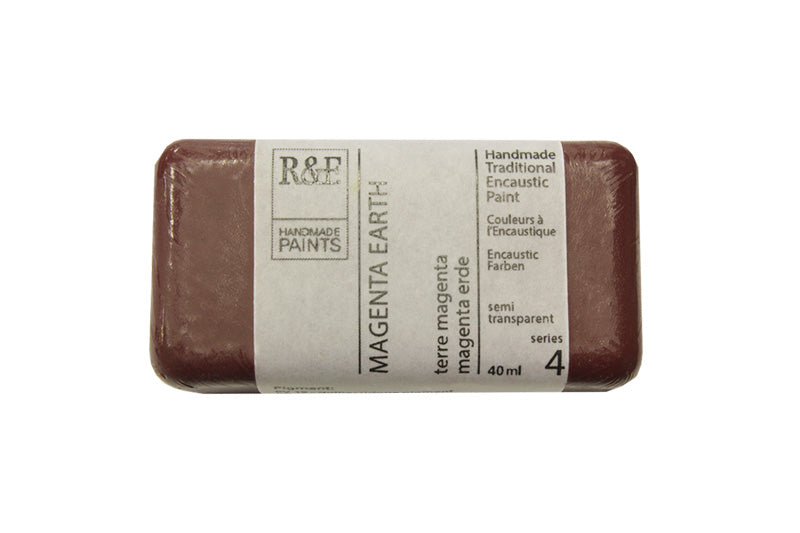 R&F Encaustic Wax Paint 40ml Magenta Earth