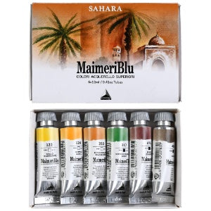 Maimeri Blu Watercolour Set 6 x 12ml Sahara