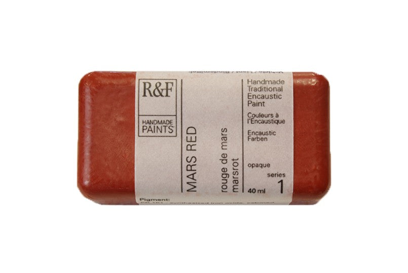 R&F Encaustic Wax Paint 40ml Mars Red