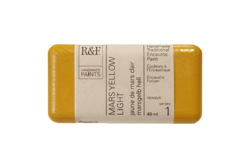 R&F Encaustic Wax Paint 40ml Mars Yellow Light