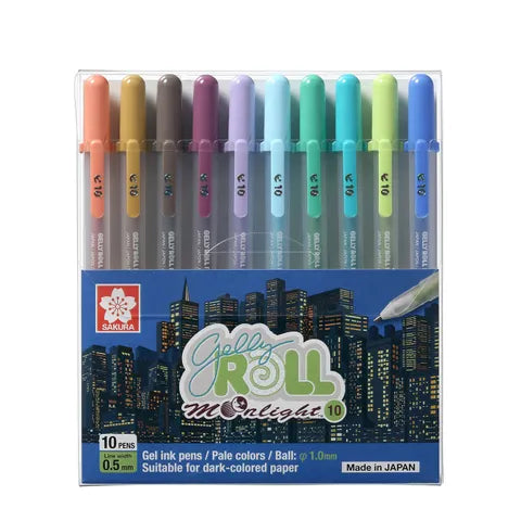 Sakura Gelly Roll 10pc Set Moonlight Earth Colours