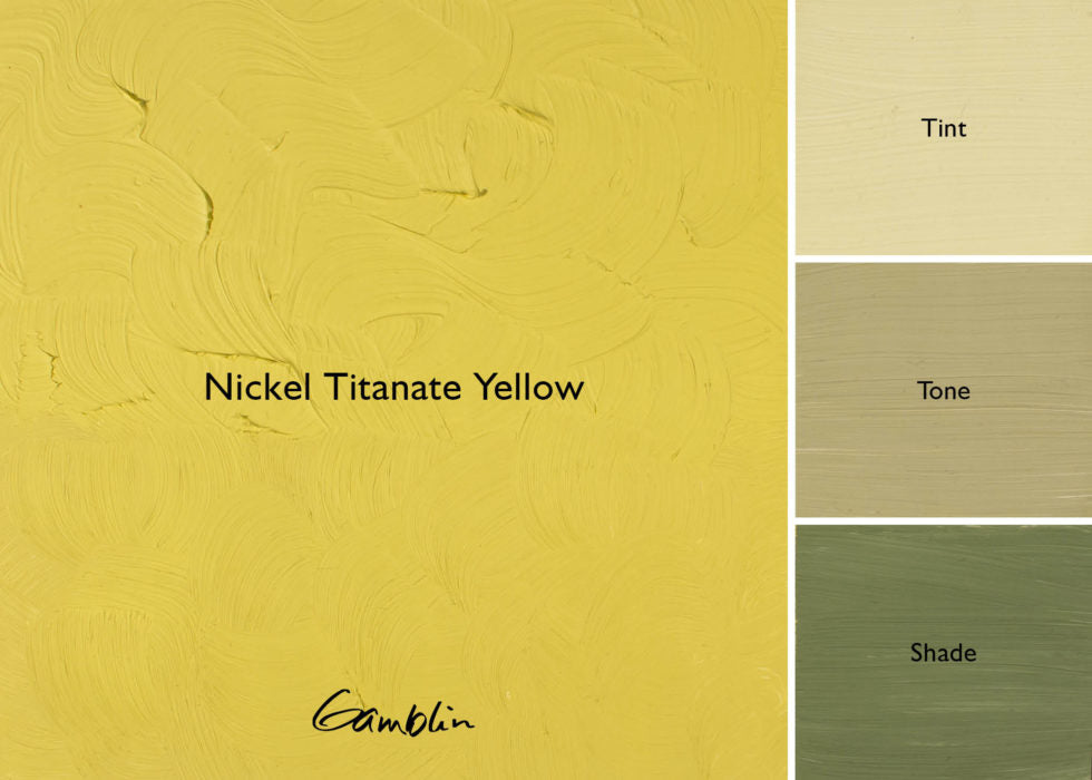 Gamblin Artist Oil Mineral 150ml Series 3 Nickel Titanate Yellow