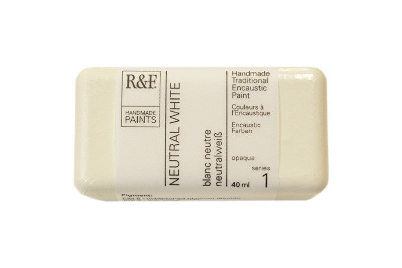 R&F Encaustic Wax Paint 40ml Neutral White