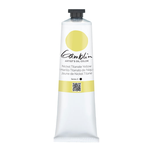 Gamblin Artist Oil Mineral 150ml Series 3 Nickel Titanate Yellow