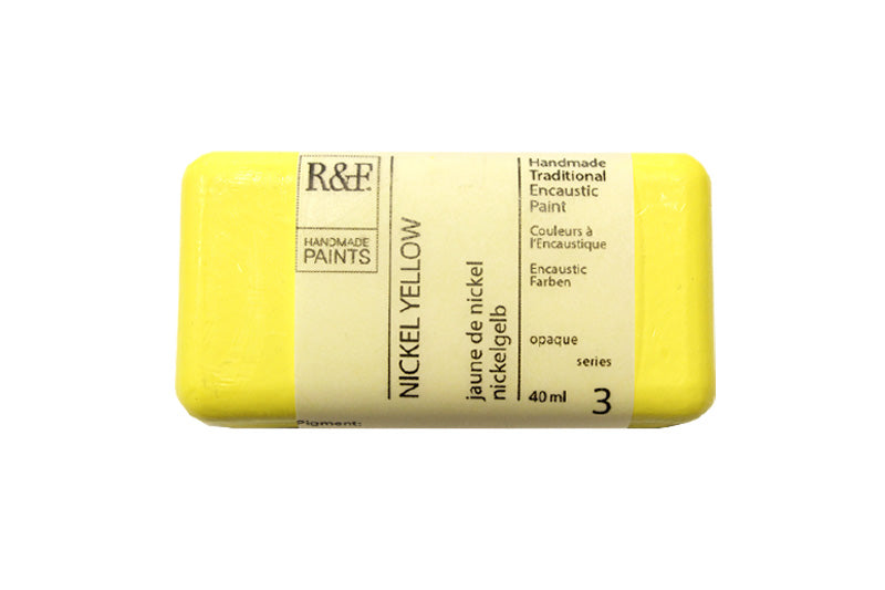 R&F Encaustic Wax Paint 40ml Nickel Yellow