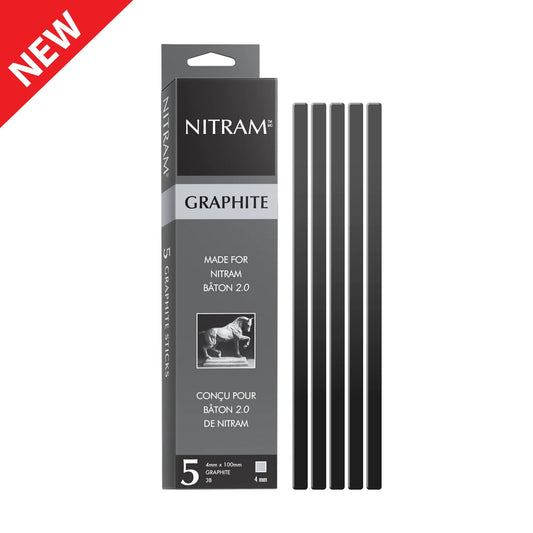 Nitram Graphite Refills (4mm) 3B Pkt 5