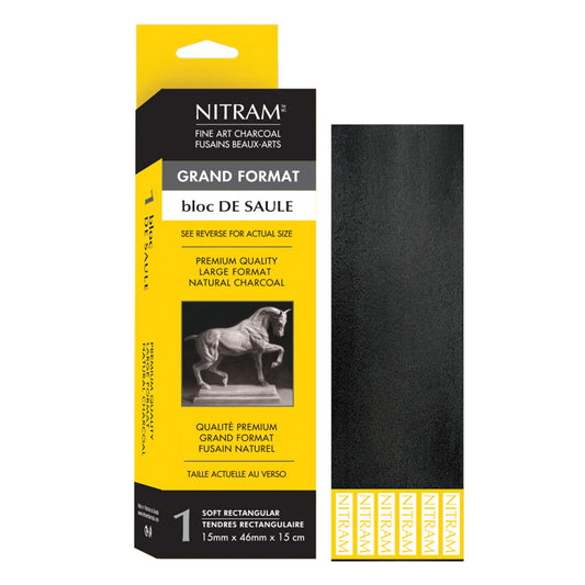 Nitram Bloc De Saule Charcoal Soft 46mm