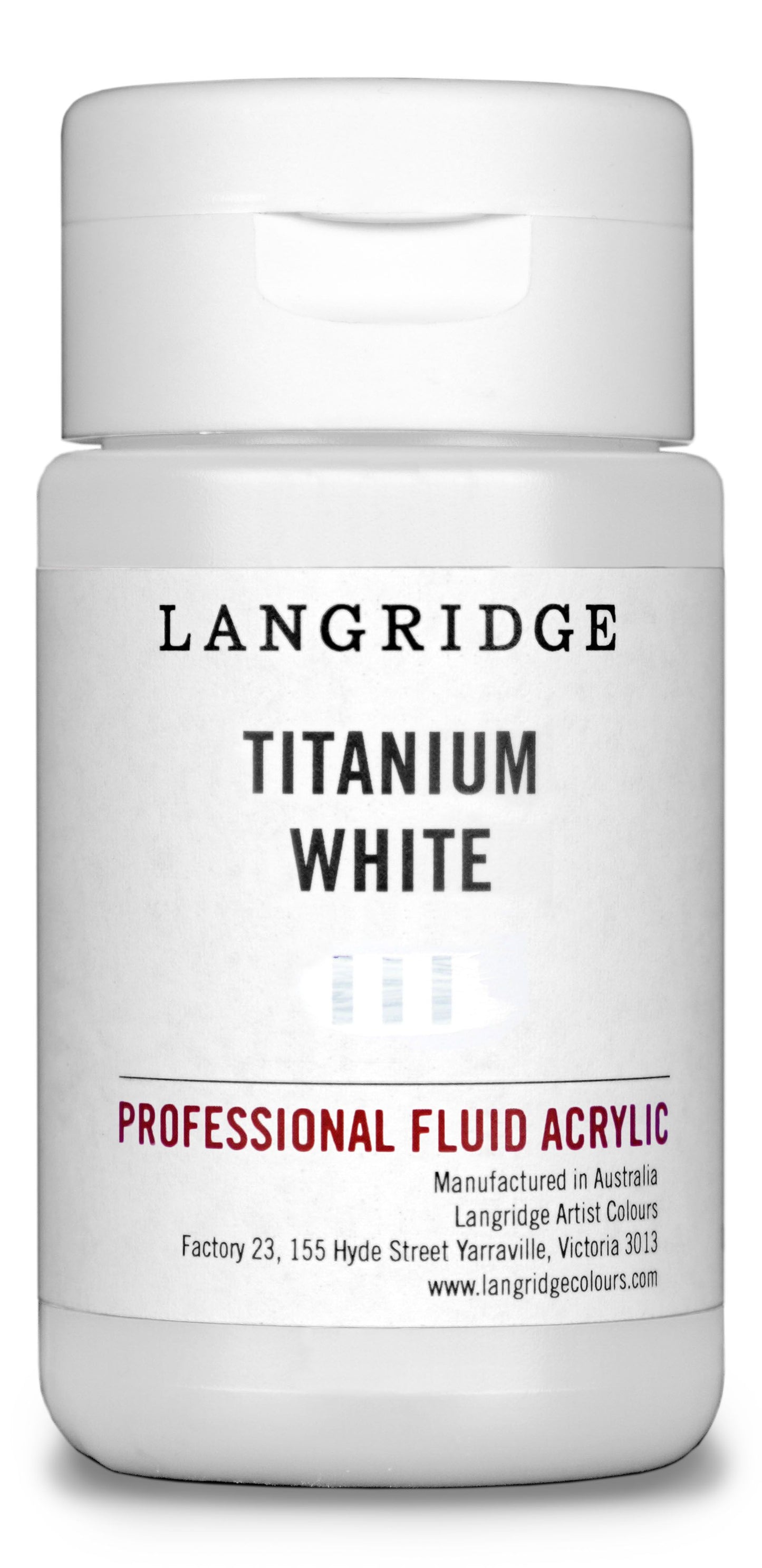 Langridge Fluid Acrylic 125ml Series 1 Titanium White