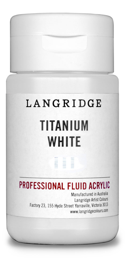 Langridge Fluid Acrylic 125ml Series 1 Titanium White