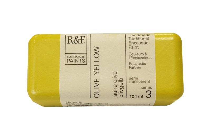 R&F Encaustic Wax Paint 104ml Olive Yellow