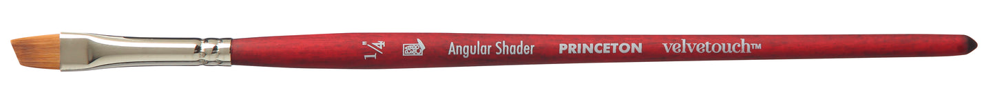 Princeton Velvetouch Synthetic Short Handle Angle Shader Size 1/4