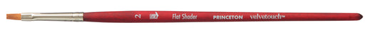 Princeton Velvetouch Synthetic Short Handle Flat Shader Size 2