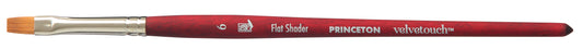 Princeton Velvetouch Synthetic Short Handle Flat Shader Size 6