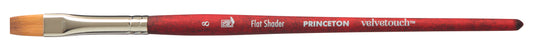 Princeton Velvetouch Synthetic Short Handle Flat Shader Size 8