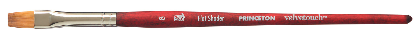 Princeton Velvetouch Synthetic Short Handle Flat Shader Size 8
