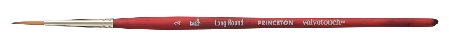 Princeton Velvetouch Synthetic Short Handle Long Round Size 2