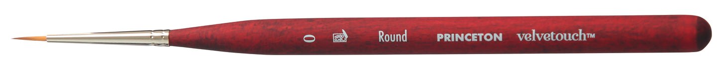 Princeton Velvetouch Synthetic Short Handle Mini Round Size 0