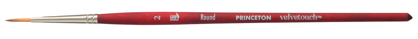 Princeton Velvetouch Synthetic Short Handle Round Size 2
