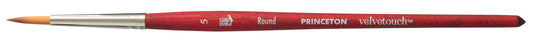 Princeton Velvetouch Synthetic Short Handle Round Size 5