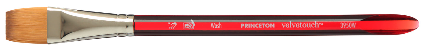 Princeton Velvetouch Synthetic Short Handle Wash Size 3/4