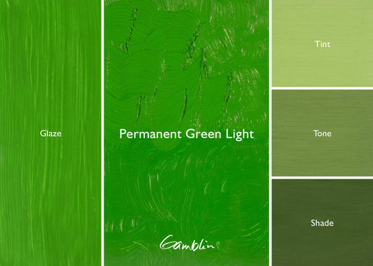 Gamblin Artist Oil 37ml Series 2 Permanent Green Light