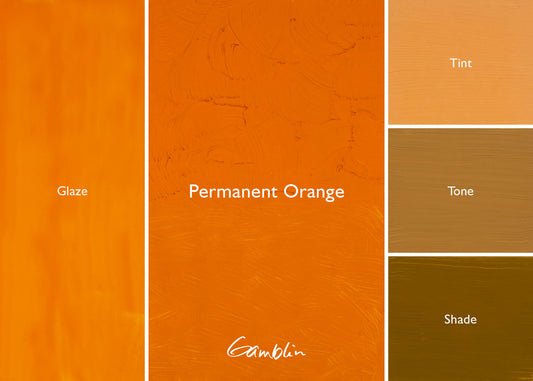 Gamblin 1980 Oil Colour 37ml Series 2 Permanent Orange