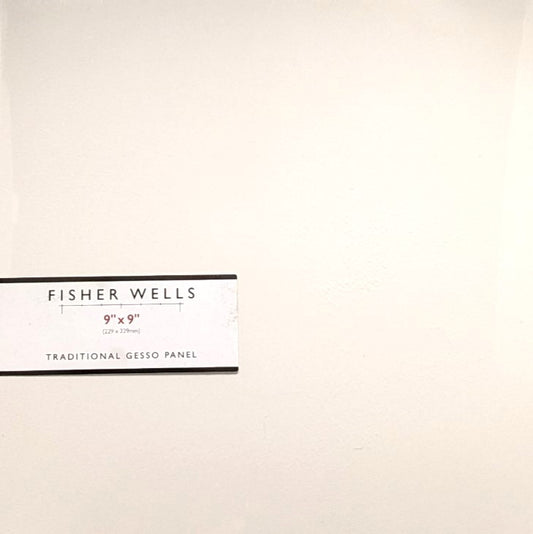 Fisher Wells Traditional Gesso Panel 9 x 9" (discontinued)