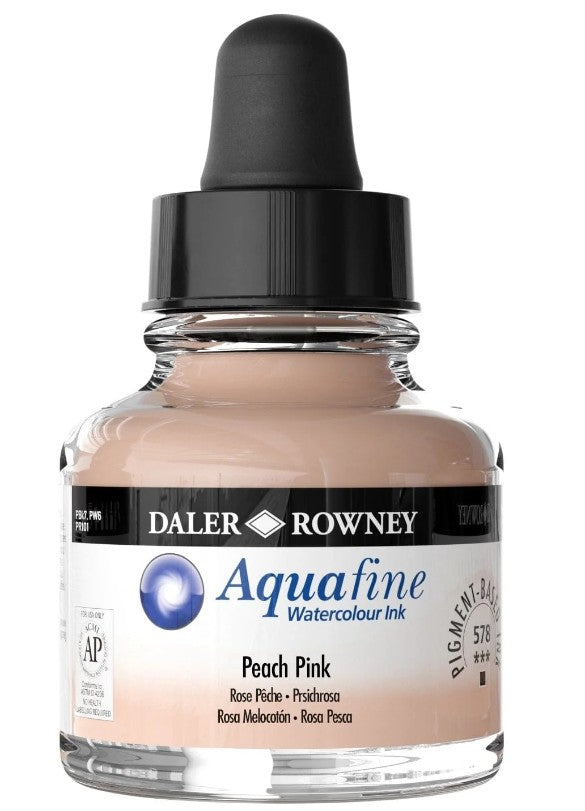 Daler Aquafine Ink 29.5ml 578 Portrait Peach Pink