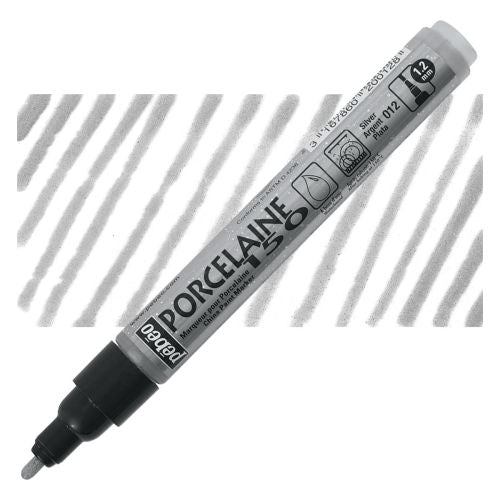 Pebeo Porcelaine Markers Broad Silver