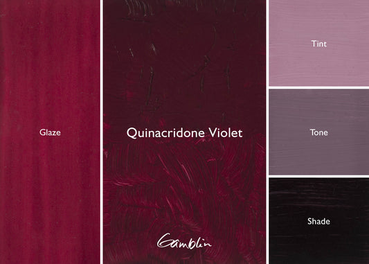 Gamblin 1980 Oil Colour 37ml Series 2 Quinacridone Violet