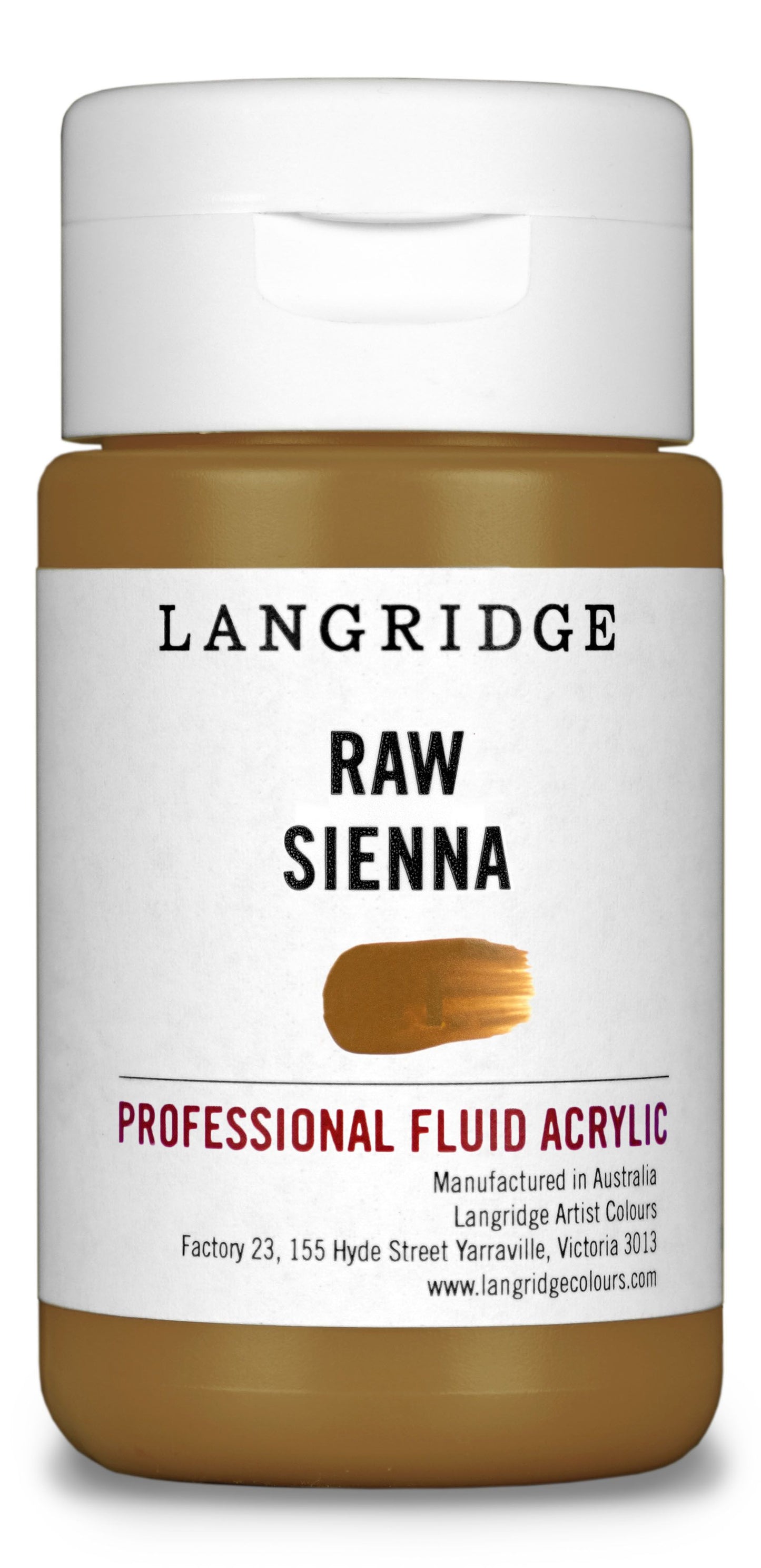 Langridge Fluid Acrylic 125ml Series 1 Raw Sienna