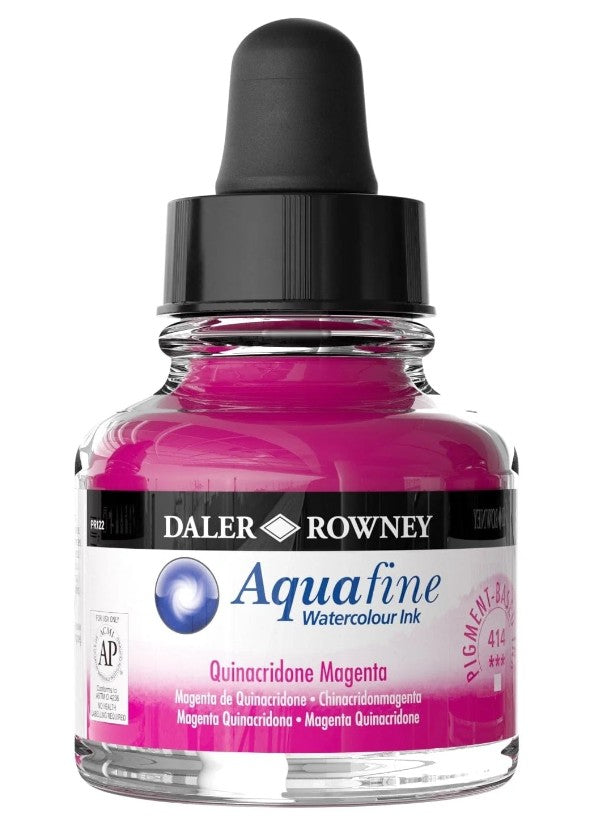 Daler Aquafine Ink 29.5ml 414 Quinacridone Magenta