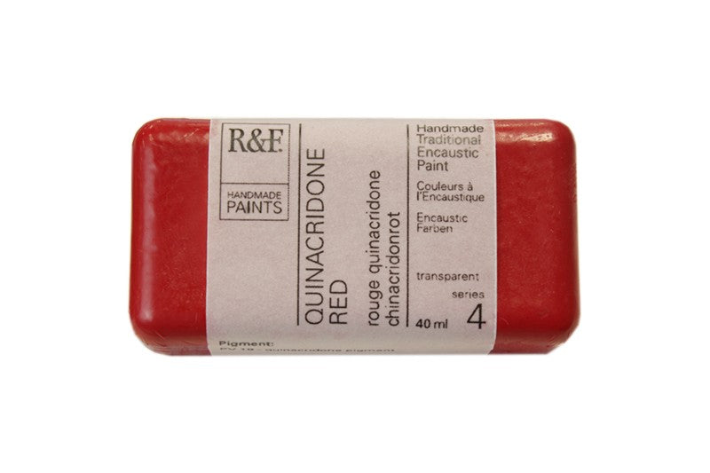 R&F Encaustic Wax Paint 40ml Quinacridone Red