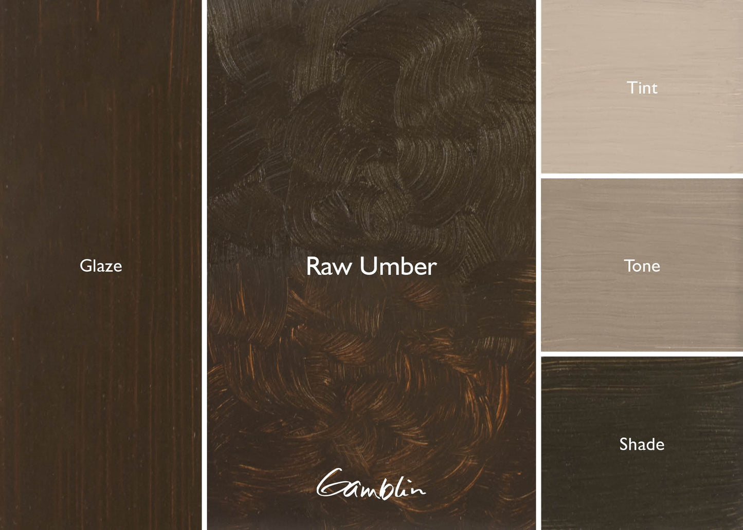 Gamblin 1980 Oil Colour 150ml Raw Umber