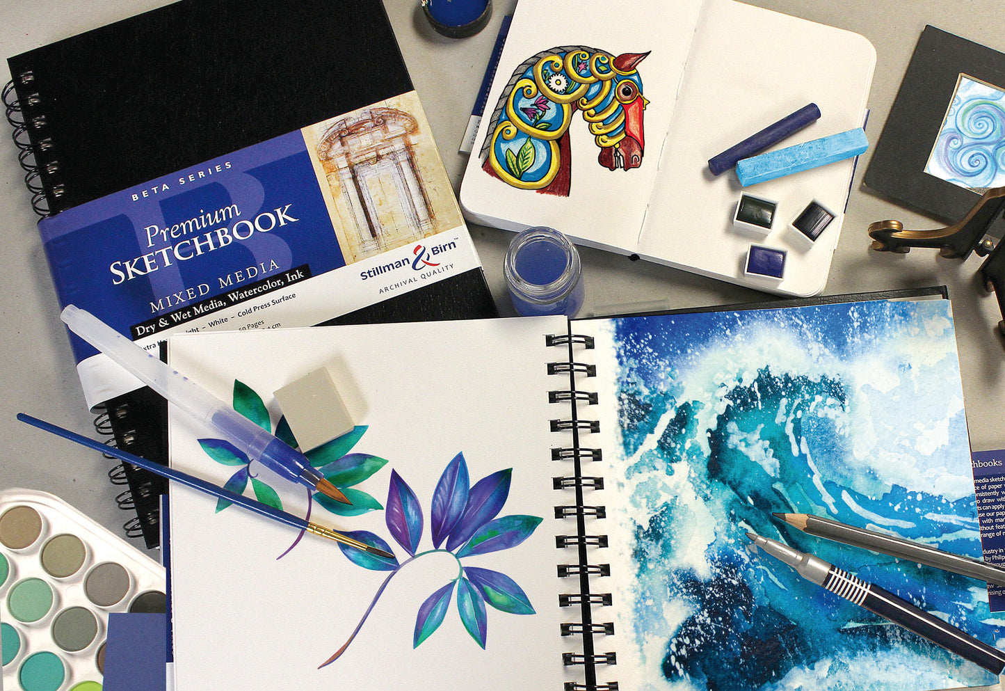 After Hours Art Demonstration - THURSDAY JULY 31st 2025 - Jacques Herbin Eclats Ink with Stillman & Birn papers