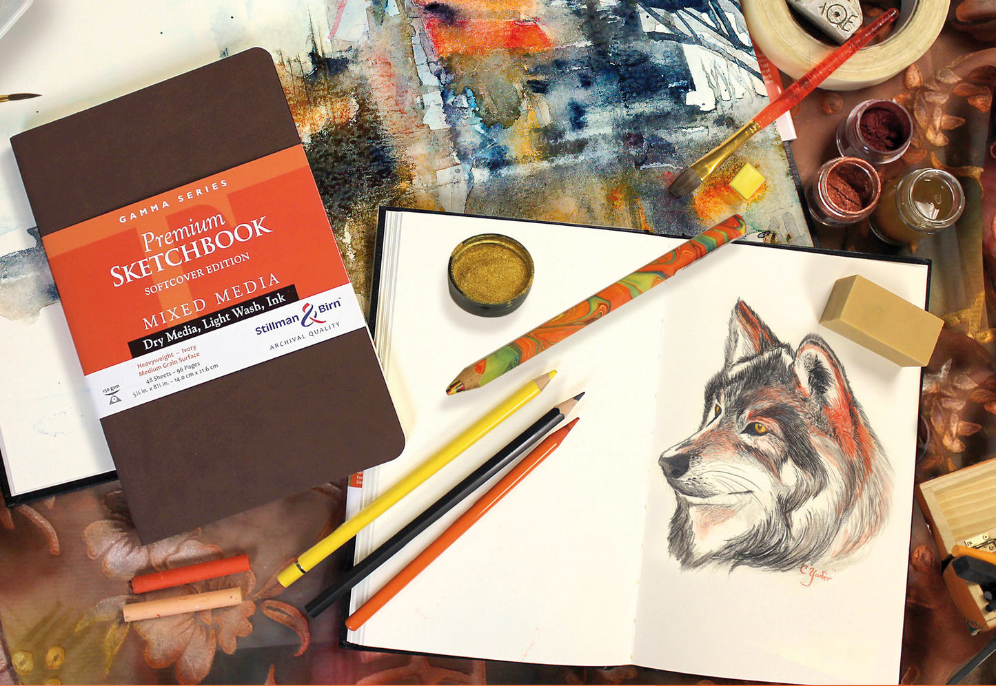 After Hours Art Demonstration - THURSDAY JULY 31st 2025 - Jacques Herbin Eclats Ink with Stillman & Birn papers