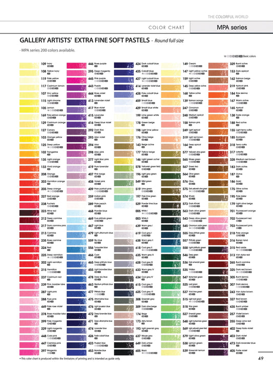 Mungyo Gallery Soft Pastel (Singles - email us your colour list)