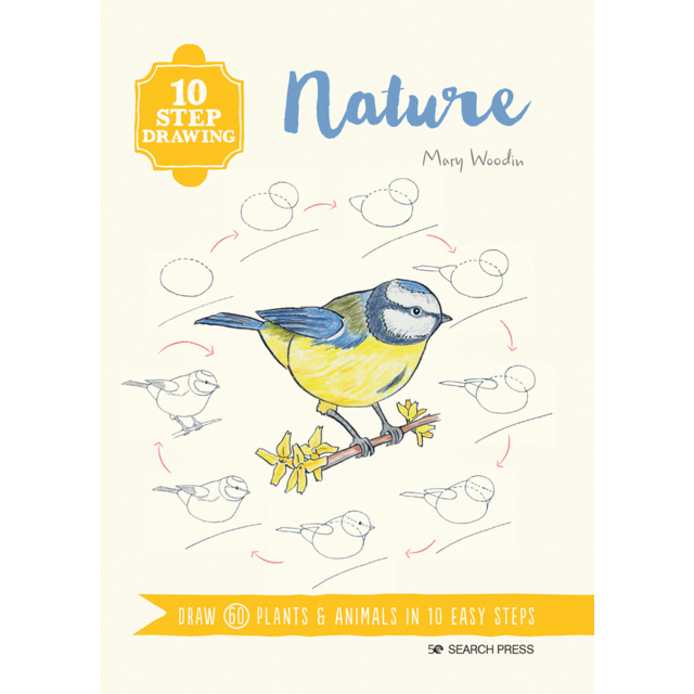 10 Step Drawing: Nature Book By Justine Lecouffe