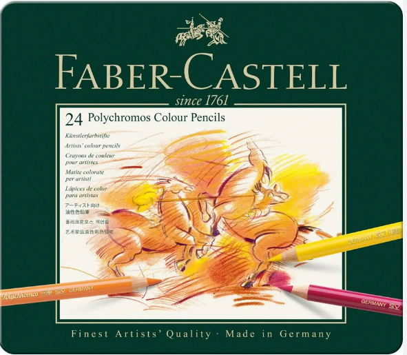 Faber Castell Polychromos Pencils Tin 24