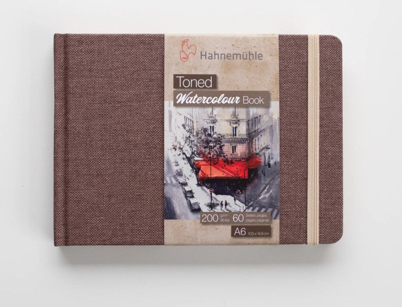 Hahnemuhle Toned Watercolour Book 200gsm Beige A6 Landscape