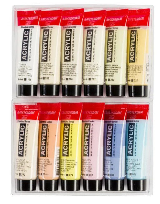 Amsterdam Acrylic Pastels Set 12 X 20ml
