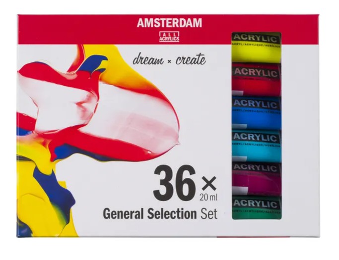 Amsterdam Acrylic General Selection Set 36 x 20ml