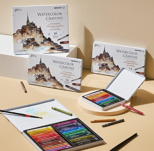 Mungyo Gallery Watercolour Crayon Tin Set 36